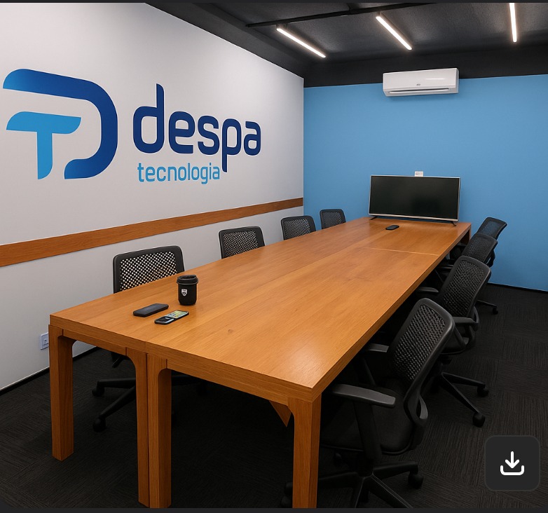 Sala privativa personalizada para a Despa Tecnologia
